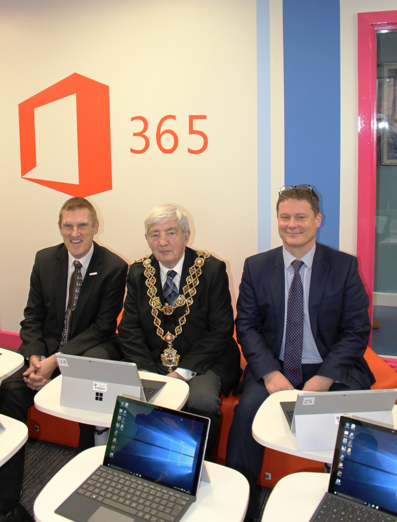 MS Launch - Mike Hopkins, Lord Mayor, Mike Morris
