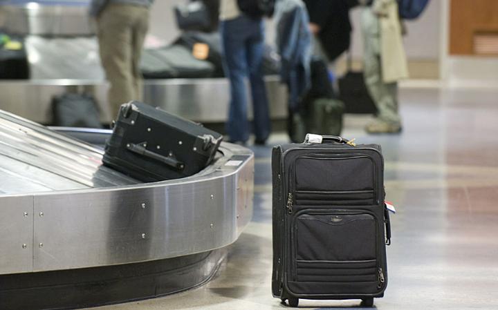 Birmingham airport damaged luggage top