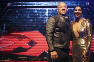 MUMBAI, INDIA – JANUARY 12: Vin Diesel and Deepika Padukone attend the Mumbai Fan Event of the Paramount Pictures Title “xXx” on January 12, 2017 at PVR, Phoenix Lower Parel in Mumbai, India. (Photo by Ritam Banerjee /Getty Images for Paramount Pictures)