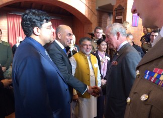 HRH The Prince of Wales hears about army engagement with ethnic communities including Sikh Union Coventry