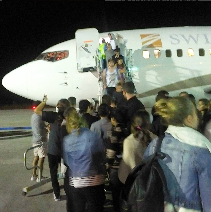 Guests had to wait 5 hours on the tarmac before rescue Source thecelebsnapper IG