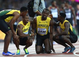 Usain Bolt Falls Injured in Final Race as Great Britain & NI Take Relay Gold