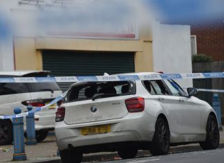 Gang Armed With Weapons Target Shop