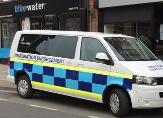 Immigration Officers Arrest Five at Blue Water Restaurant
