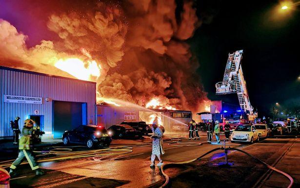Blaze in Tyseley
