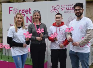 Forget Me Not displays pop up around the city in Hospice’s 40th anniversary year