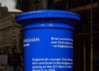 Postboxes Painted Blue By Royal Mail