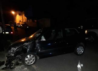 Driver flees after crashing into 3 parked cars